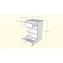 Nexera 5-Drawer Chest, White New