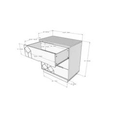 Nexera 3-Drawer Chest, - White Sale