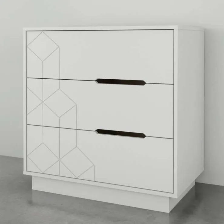 Nexera 3-Drawer Chest, - White Sale