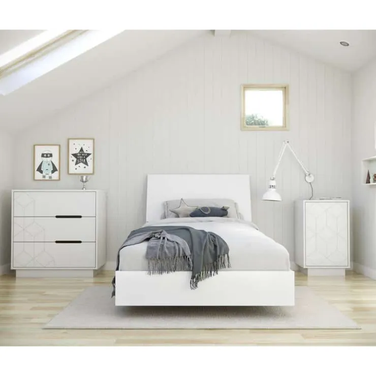 Nexera 3-Drawer Chest, - White Sale