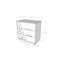 Nexera 3-Drawer Chest, - White Sale