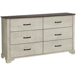 Monarch 6-Drawer Dresser Oak