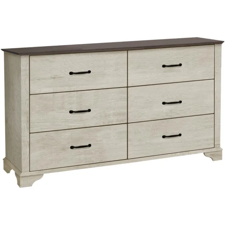 Monarch 6-Drawer Dresser Oak