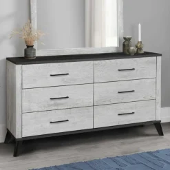 Monarch 6-Drawer Dresser Grey Sale