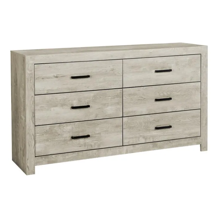 Monarch 6-Drawer Dresser Oak Hot
