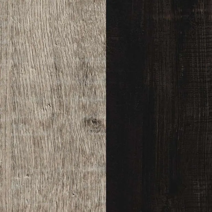 Meubles South Shore 6-Drawer Dresser - South Shore WEATHERED OAK AND RUBBED BLACK Clearance