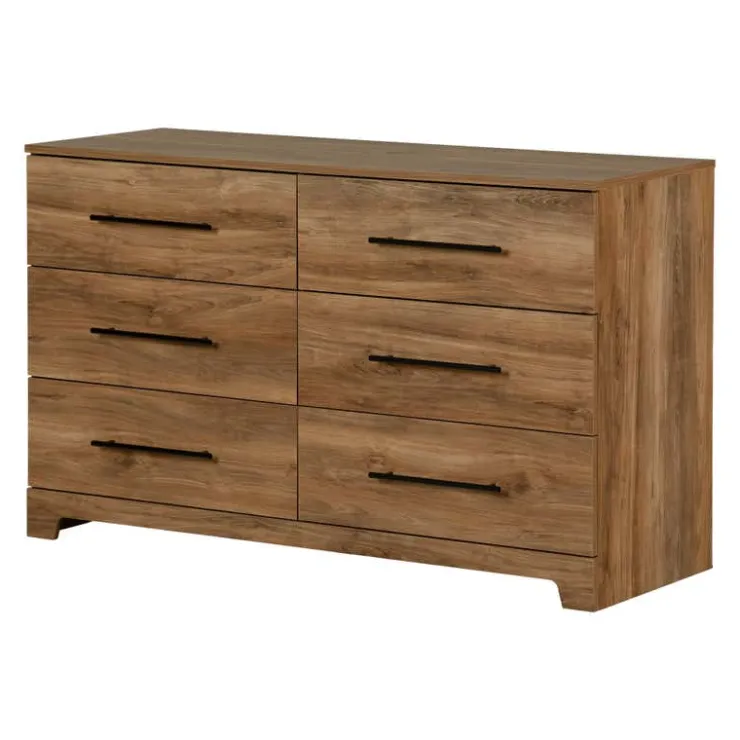 Meubles South Shore 6-Drawer Dresser - South Shore Natural Mango Wood