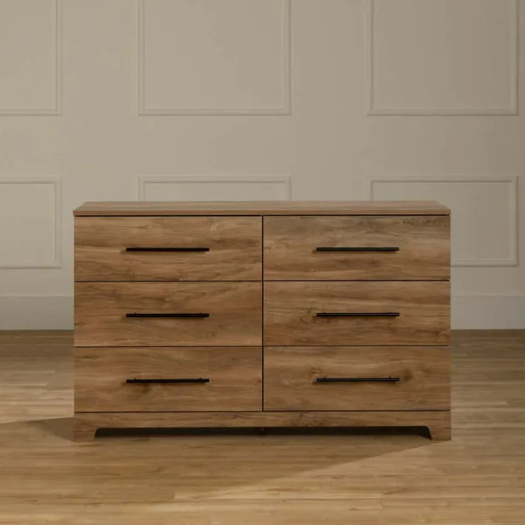 Meubles South Shore 6-Drawer Dresser - South Shore Natural Mango Wood