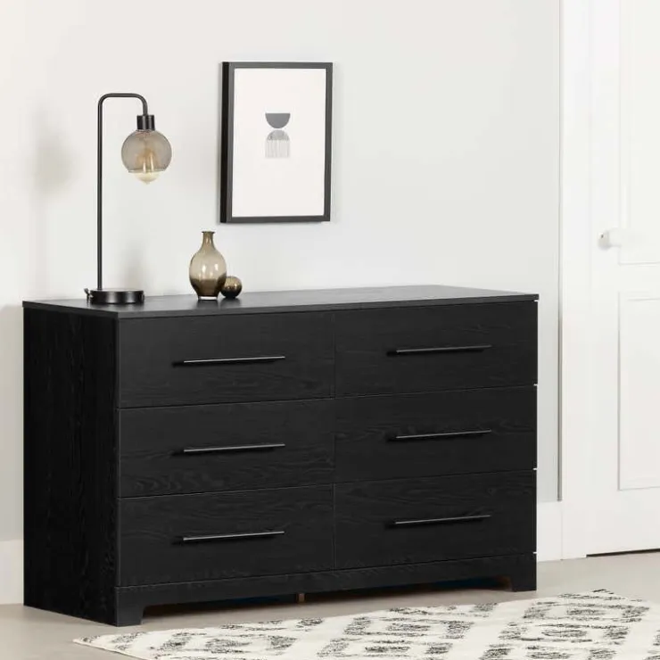 Meubles South Shore 6-Drawer Dresser - South Shore Black Oak Online