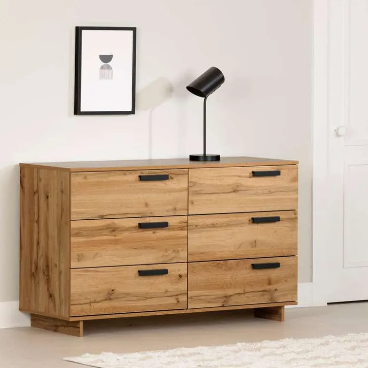 Meubles South Shore 6-Drawer Dresser - South Shore Nordik Oak