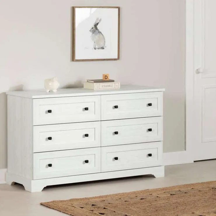 Meubles South Shore 6-Drawer Dresser - South Shore White Outlet