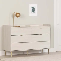 Meubles South Shore 6-Drawer Dresser - South Shore Winter Oak Outlet