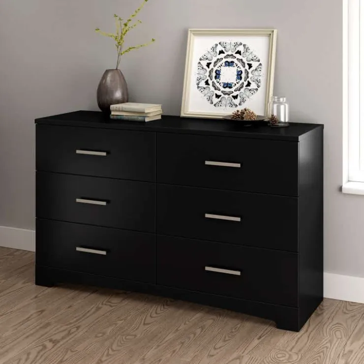 Meubles South Shore 6-Drawer Dresser - South Shore Pure Black Sale