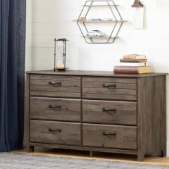 Meubles South Shore 6-Drawer Dresser - South Shore FALL OAK Best