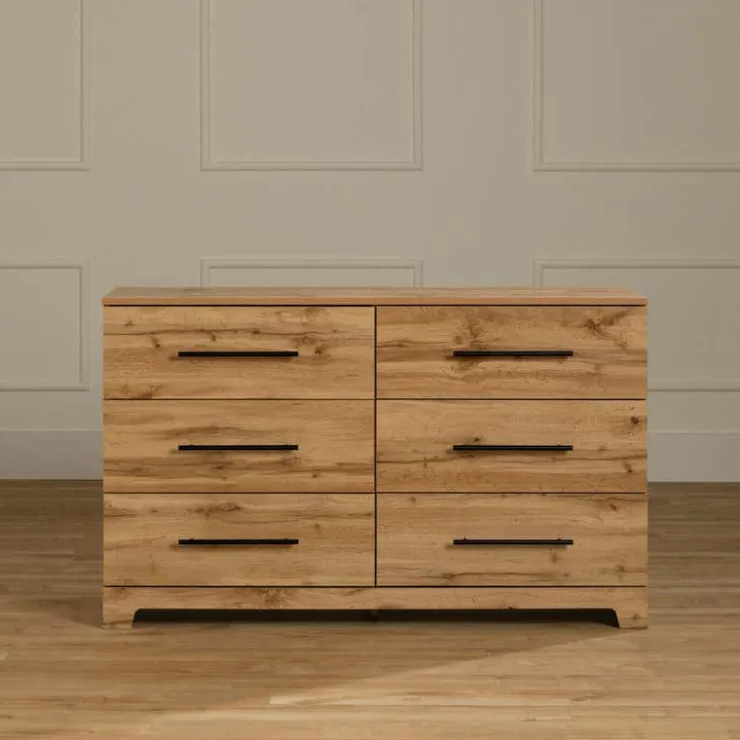 Meubles South Shore 6-Drawer Dresser - South Shore Nordik Oak Hot
