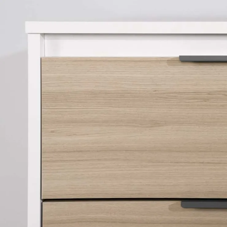 Meubles South Shore 6-Drawer Dresser - South Shore Soft Elm and White Hot