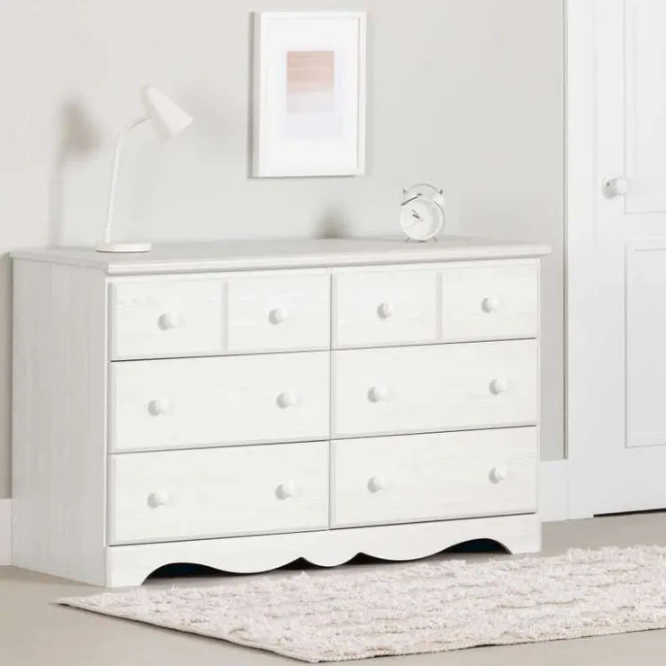 Meubles South Shore 6-Drawer Dresser - South Shore White Pine