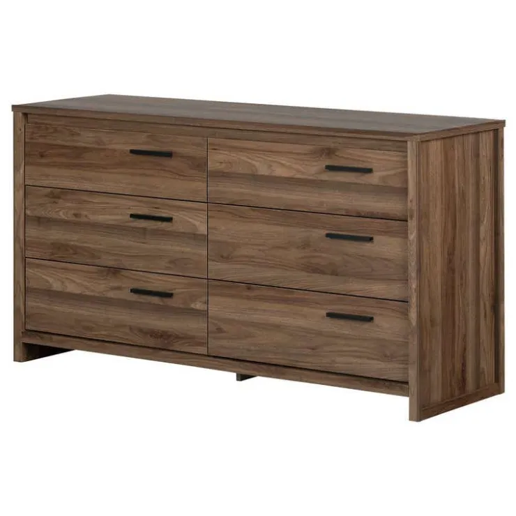 Meubles South Shore 6-Drawer Dresser - South Shore NATURAL WALNUT Clearance