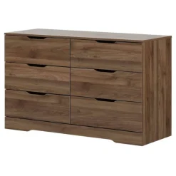 Meubles South Shore 6-Drawer Dresser - South Shore NATURAL WALNUT Hot