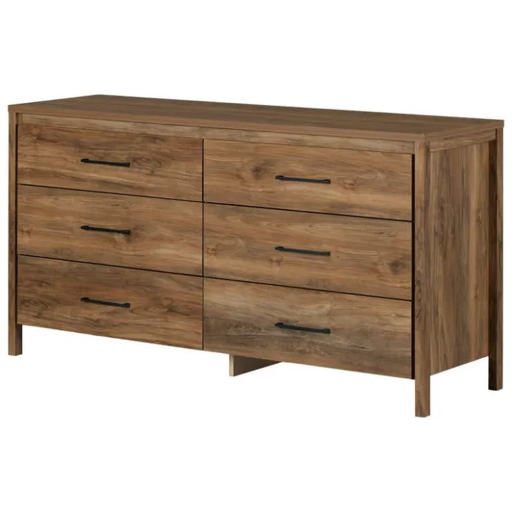 Meubles South Shore 6-Drawer Dresser - South Shore Natural Mango New