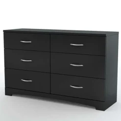 Meubles South Shore 6-Drawer Dresser - South Shore PURE BLACK Hot