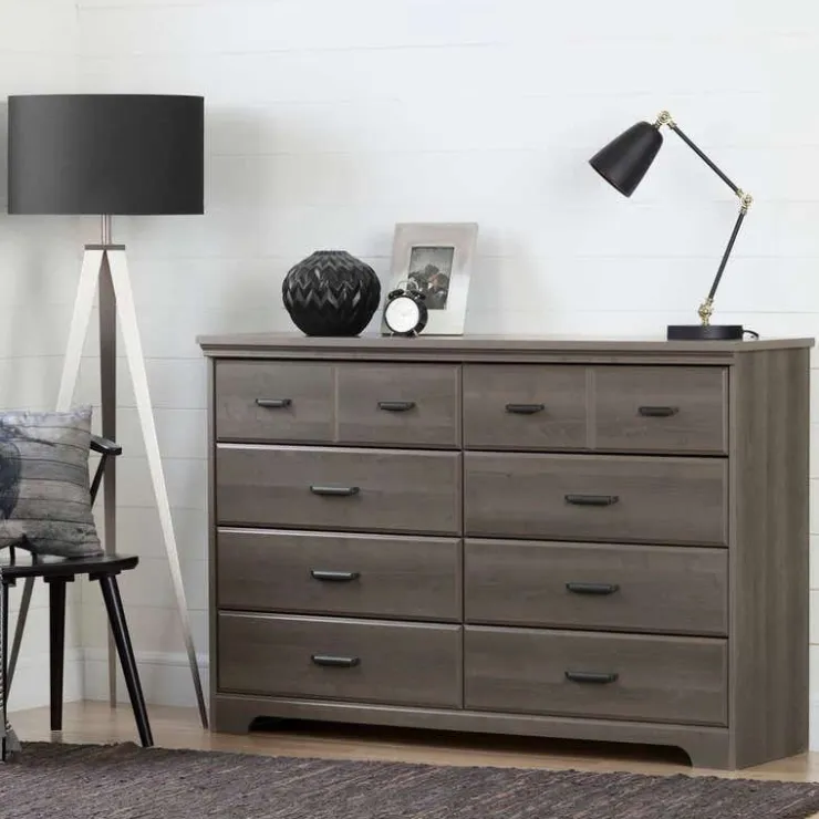 Meubles South Shore 8-Drawer Dresser - South Shore Gray Outlet