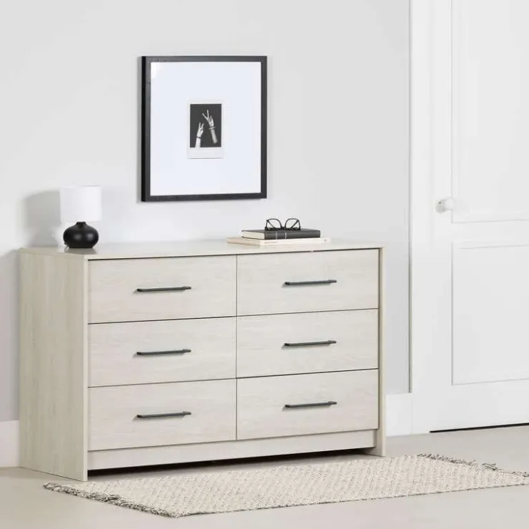 Meubles South Shore 6-Drawer Dresser - South Shore Winter Oak Hot