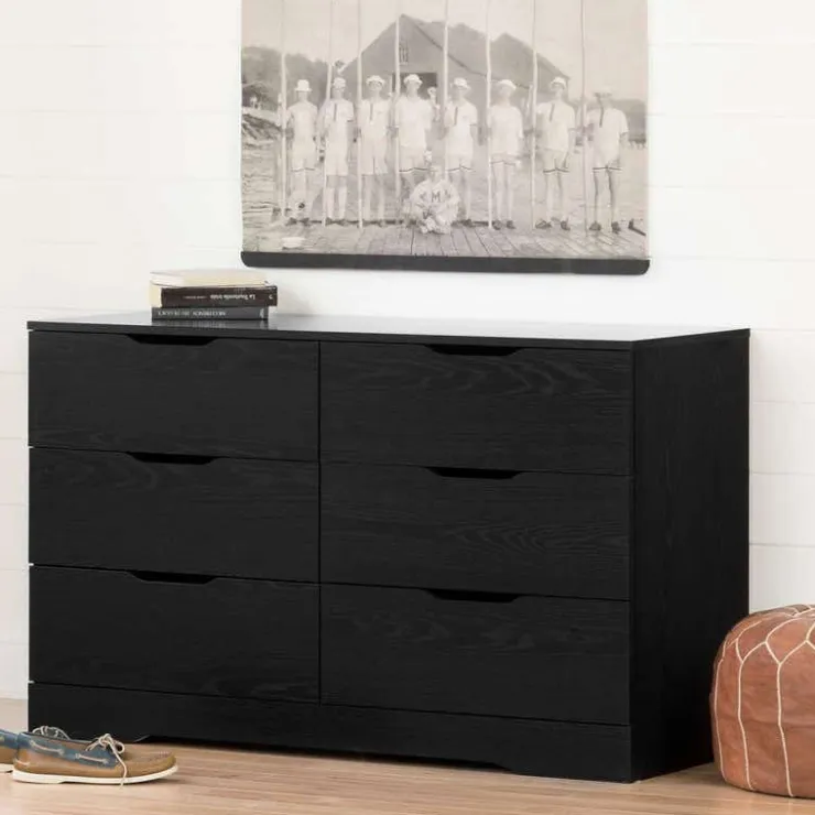 Meubles South Shore 6-Drawer Dresser - South Shore Black Oak Online