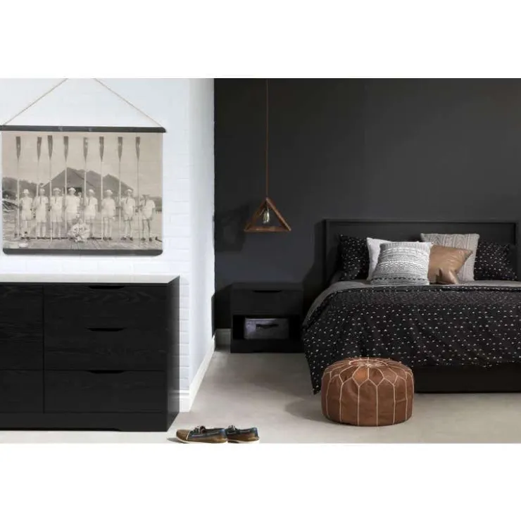 Meubles South Shore 6-Drawer Dresser - South Shore Black Oak Online