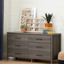 Meubles South Shore 6-Drawer Dresser - South Shore GRAY MAPLE Clearance