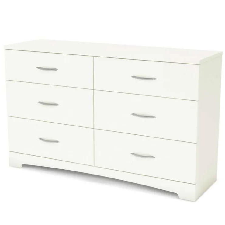 Meubles South Shore 6-Drawer Dresser - South Shore PURE WHITE New