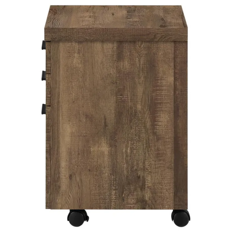 Monarch 3-Drawer Filing Cabinet - Brown Sale