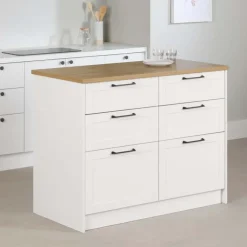 Meubles South Shore 6-Drawer Kitchen Island - South Shore Brown Sale