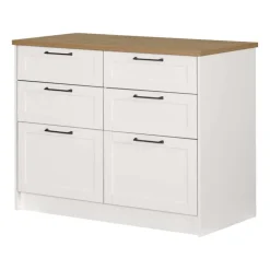 Meubles South Shore 6-Drawer Kitchen Island - South Shore Brown Sale