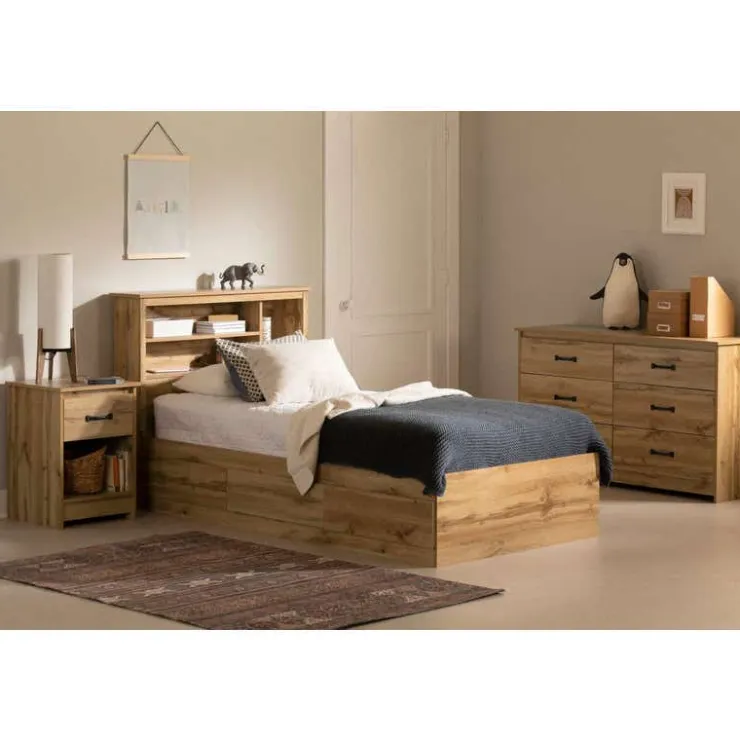 Meubles South Shore 3-Drawer Mates Bed (39") - South Shore Nordik Oak Best