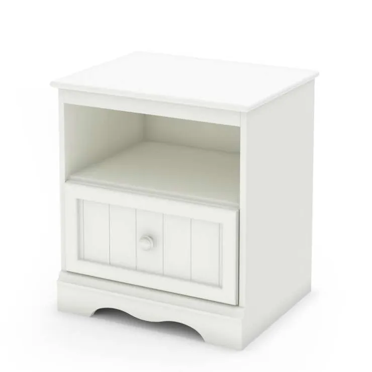 Meubles South Shore 1-Drawer Night Stand - South Shore PURE WHITE New
