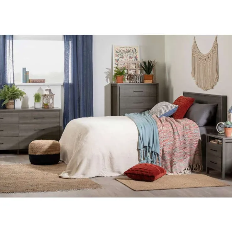 Meubles South Shore 2-Drawer Night Stand - South Shore GRAY MAPLE Best