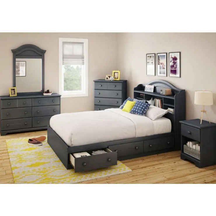 Meubles South Shore 1-Drawer Night Stand - South Shore BLUEBERRY