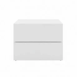 Nexera 2-Drawer Nightstand - White wood grain Discount