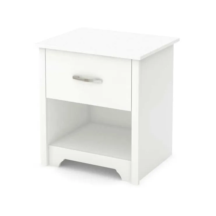 Meubles South Shore 1-Drawer Nightstand - South Shore PURE WHITE Best