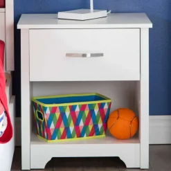 Meubles South Shore 1-Drawer Nightstand - South Shore PURE WHITE Best