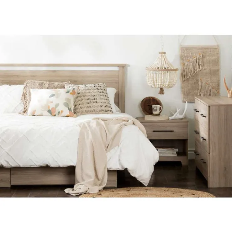 Meubles South Shore 1-Drawer Nightstand - South Shore RUSTIC OAK Online