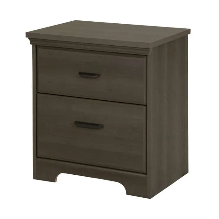 Meubles South Shore 2-Drawer Nightstand - South Shore GRAY MAPLE Discount