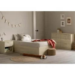 Meubles South Shore 1-Drawer Nightstand - South Shore Bleached Oak Sale
