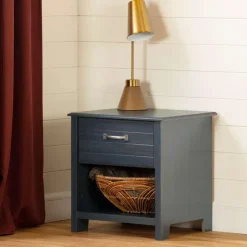 Meubles South Shore 1-Drawer Nightstand - South Shore BLUEBERRY Discount