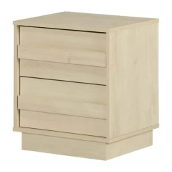 Meubles South Shore 2-Drawer Nightstand - South Shore Whitewashed Oak Best