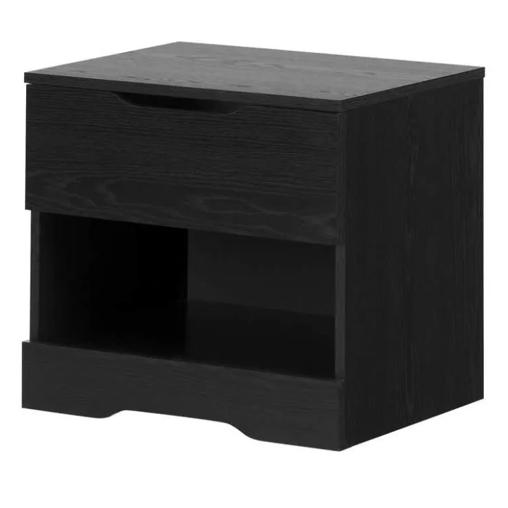 Meubles South Shore 1-Drawer Nightstand - South Shore Black Oak Hot