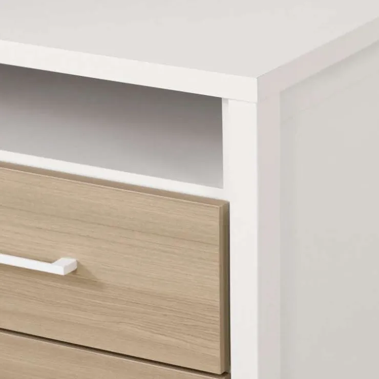 Meubles South Shore 2-Drawer Nightstand - South Shore White and Soft Elm Best