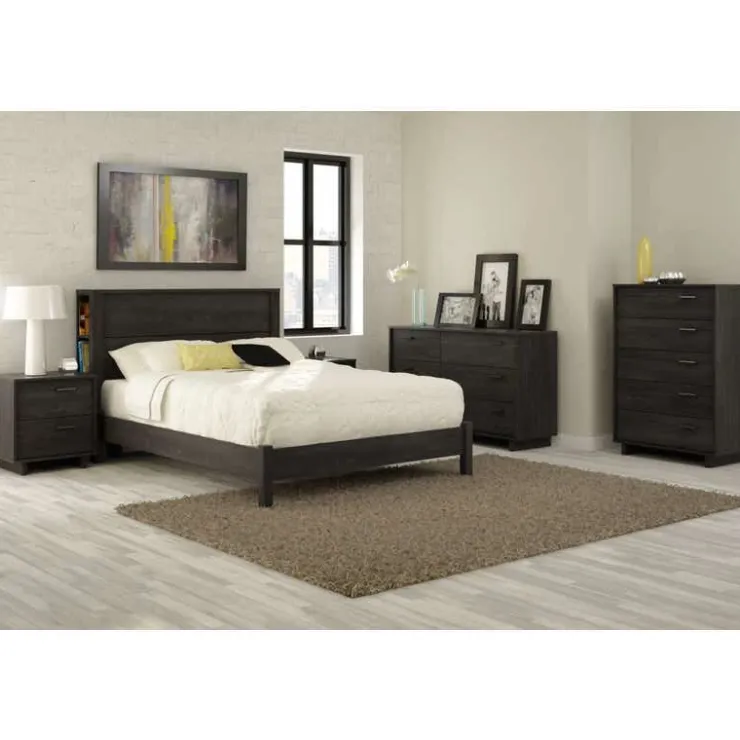 Meubles South Shore 2-Drawer Nightstand - South Shore GRAY OAK