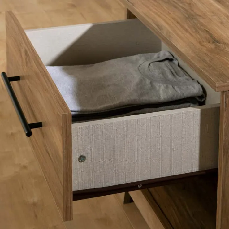 Meubles South Shore 1-Drawer Nightstand - South Shore Natural Mango Wood Clearance